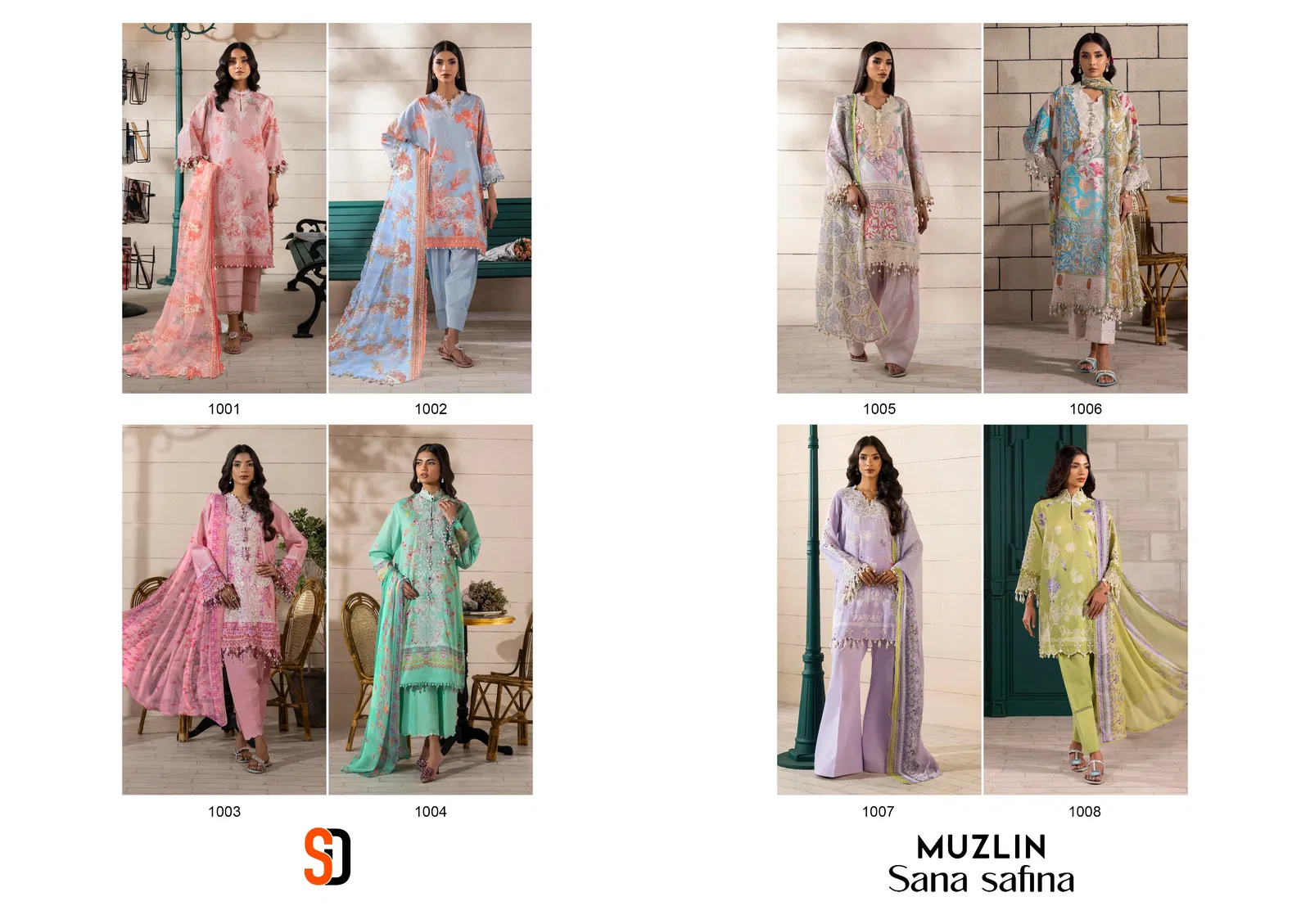 Muzlin Sana Safinaz By Sharaddha Lawn Cotton Pakistani Dress Material Orders In India